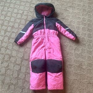 Little girls Swiss Tech kids snowsuit snow ski outfit pants coat